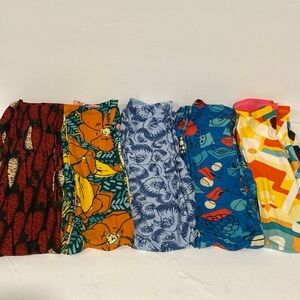 LuLaRoe Kids L/XL Legging NWOT Lot Of 5! Carrots, Fruit, Floral, Eagles, Geo!